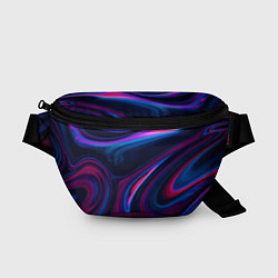 Поясная сумка Неоновые разводы Neon streaks, цвет: 3D-принт