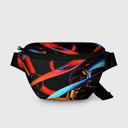 Поясная сумка Авангардная объёмная композиция Avant-garde three, цвет: 3D-принт