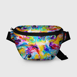 Поясная сумка Неоновые всплески красок Лето Neon splashes of col, цвет: 3D-принт
