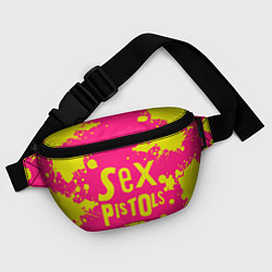 Поясная сумка Sex Pistols Yellow Logo, цвет: 3D-принт — фото 2