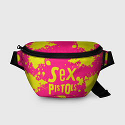 Поясная сумка Sex Pistols Yellow Logo, цвет: 3D-принт