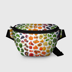 Поясная сумка VEGETABLE FRUIT ABUNDANCE, цвет: 3D-принт