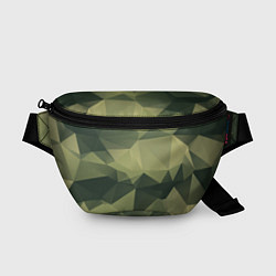 Поясная сумка 3д полигоны - камуфляж, цвет: 3D-принт
