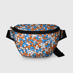 Поясная сумка Глянцевые Разноцветные Шарики, цвет: 3D-принт