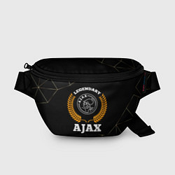 Поясная сумка Лого Ajax и надпись Legendary Football Club на тем, цвет: 3D-принт