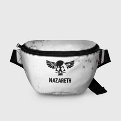 Поясная сумка Nazareth Glitch на светлом фоне, цвет: 3D-принт