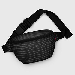 Поясная сумка Карбон с линиями, цвет: 3D-принт — фото 2