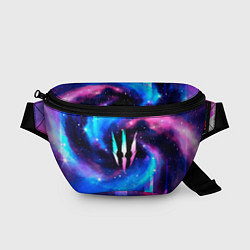 Поясная сумка The Witcher Неоновый Космос, цвет: 3D-принт