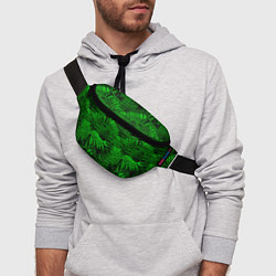 Поясная сумка Листья папоротника - текстура, цвет: 3D-принт — фото 2