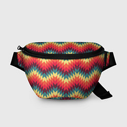 Поясная сумка Мексиканские узоры, цвет: 3D-принт
