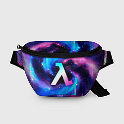 Поясная сумка Half-Life неоновый космос, цвет: 3D-принт