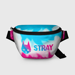 Поясная сумка Stray neon gradient style: надпись и символ, цвет: 3D-принт