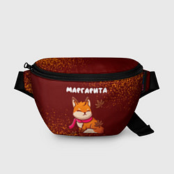 Поясная сумка Маргарита осенняя лисичка, цвет: 3D-принт