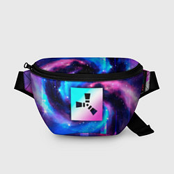 Поясная сумка Rust неоновый космос, цвет: 3D-принт