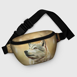 Поясная сумка Спокойный волк, цвет: 3D-принт — фото 2