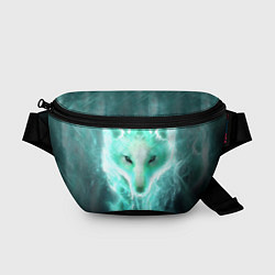 Поясная сумка Волк из света, цвет: 3D-принт