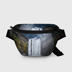 Поясная сумка Водопад Скогафосс, цвет: 3D-принт