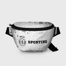 Поясная сумка Sporting sport на светлом фоне: надпись и символ, цвет: 3D-принт