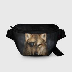 Поясная сумка Одноглазый волк - пират, цвет: 3D-принт