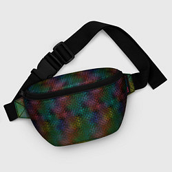 Поясная сумка Неоновый сетчатый узор, цвет: 3D-принт — фото 2
