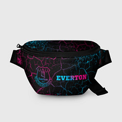 Поясная сумка Everton - neon gradient: надпись и символ, цвет: 3D-принт