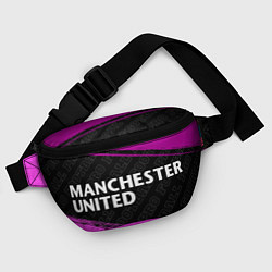 Поясная сумка Manchester United pro football: надпись и символ, цвет: 3D-принт — фото 2