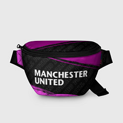 Поясная сумка Manchester United pro football: надпись и символ, цвет: 3D-принт