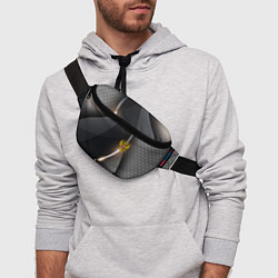 Поясная сумка Герб РФ киберпанк, цвет: 3D-принт — фото 2