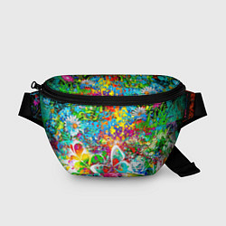 Поясная сумка Flowers in a clearing, цвет: 3D-принт