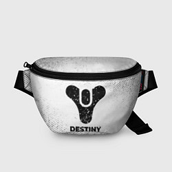 Поясная сумка Destiny с потертостями на светлом фоне, цвет: 3D-принт