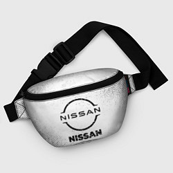 Поясная сумка Nissan с потертостями на светлом фоне, цвет: 3D-принт — фото 2