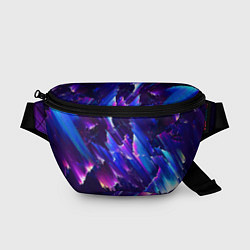 Поясная сумка Космический неоновый глитч, цвет: 3D-принт