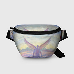 Поясная сумка Архангел в облаках акварель, цвет: 3D-принт