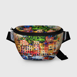 Поясная сумка Картина красочный город, цвет: 3D-принт