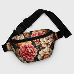 Поясная сумка Цветы в стиле рококо, цвет: 3D-принт — фото 2