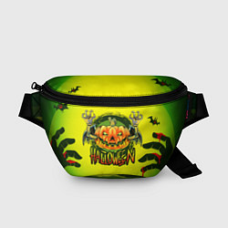 Поясная сумка Тыква - зомби хэллоуин, цвет: 3D-принт