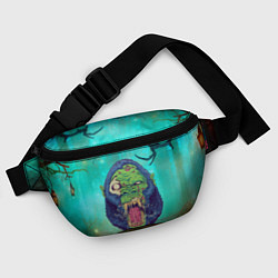 Поясная сумка Горилла - зомби, цвет: 3D-принт — фото 2
