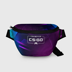 Поясная сумка Counter Strike gaming champion: рамка с лого и джо, цвет: 3D-принт