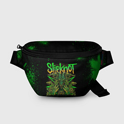 Поясная сумка Slipknot green satan, цвет: 3D-принт