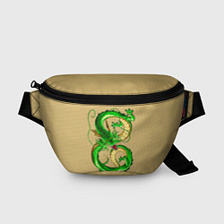 Поясная сумка Зелёный дракон в форме цифры 8, цвет: 3D-принт