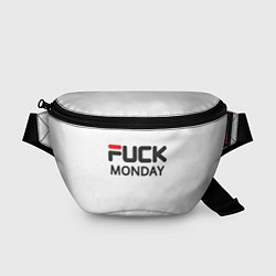 Поясная сумка Fuck monday: fila, antibrand, цвет: 3D-принт