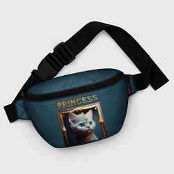 Поясная сумка Кошечка принцесса - картина в рамке, цвет: 3D-принт — фото 2