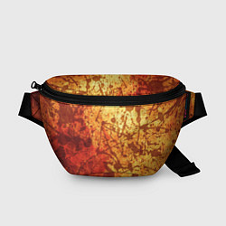 Поясная сумка Текстура - Orange in dark splashes, цвет: 3D-принт