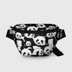 Поясная сумка С пандами паттерн, цвет: 3D-принт