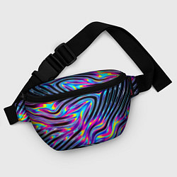 Поясная сумка Голографические полосы, цвет: 3D-принт — фото 2