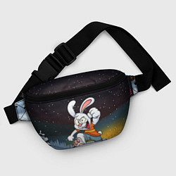 Поясная сумка Счастливый заяц 2023, цвет: 3D-принт — фото 2
