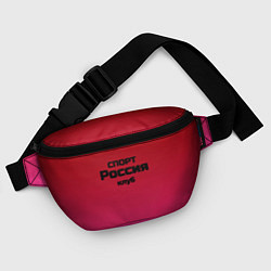 Поясная сумка Красный градиент Спорт клуб Россия, цвет: 3D-принт — фото 2