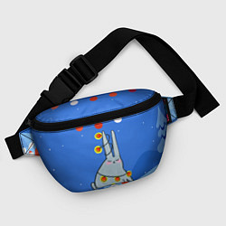 Поясная сумка Зайчик в гирлянде, цвет: 3D-принт — фото 2