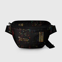 Поясная сумка Ночной мегаполис, цвет: 3D-принт