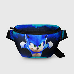 Поясная сумка Sonic неоновый дым, цвет: 3D-принт